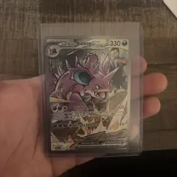 Pokemon TCG Team Rockets Nidoking EX Holo Card 233/182 Destined Rivals SIR NM - Image 1