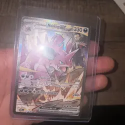 Pokemon TCG Team Rockets Nidoking EX Holo Card 233/182 Destined Rivals SIR NM - Image 2
