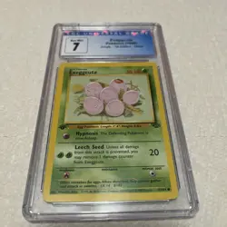 Pokemon Exeggcute TCG Jungle Card 52/64 1st Edition Common CGC 7 - Image 1