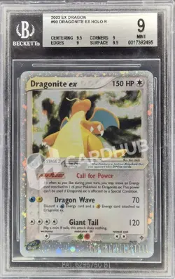CARTA POKEMON DRAGONITE EX 90/90 EX DRAGON BGS 9 GRADATA TCG CARD BECKETT ENG - Image 1