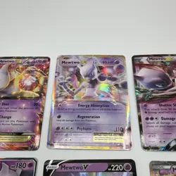 Pokemon Mewtwo EX GX V Holo Lot - 8 Cards ALL NM - Image 4