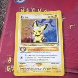 Pichu Neo Genesis Holo Rare 12/111 30 HP Pokemon TCG Card English - Image 1