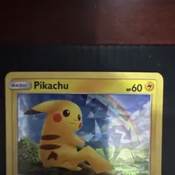Pokemon Pikachu Shining Legends Cracked Ice Holo 28/73 HP60 Card 2017 - Image 2