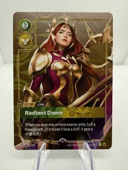 Riftbound LEONA - Radiant Dawn METAL Card Vegas Prize Wall Exclusive English - Image 1