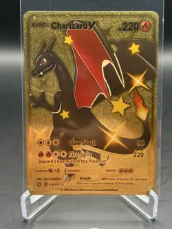 Champion's Path Charizard V 079/073 Secret Rare Gold Foil Pokemon Card - Image 1