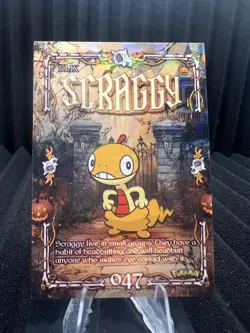 Scraggy #47 - Cracked Ice Holo - Prisma Trick or Treat Cards - Pokemon - Image 1