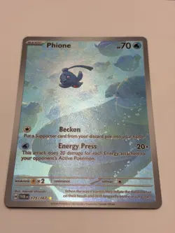 Pokemon Phione 175/167 Illustration Rare Holo Sv06 Twilight Masquerade Card - Image 3