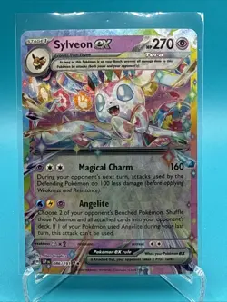 Pokemon Sylveon EX TCG 086/191 SV08 Surging Sparks Double Rare Holo Card - Image 1