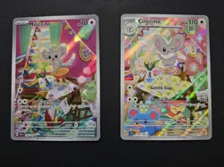 Minccino And Cinccino Sv05: Temporal Forces Illustration Rares 2 Card Bundle - Image 1