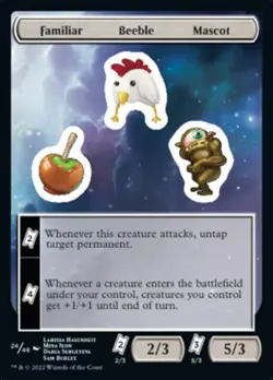 Familiar Beeble Mascot [Unfinity Stickers] Lightly Played - Image 1