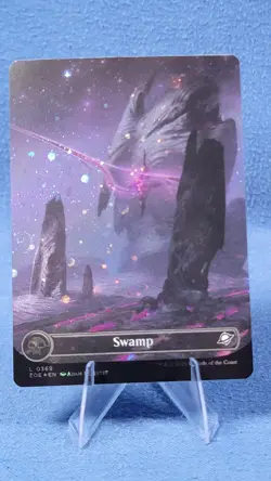 Swamp Full Art GALAXY FOIL NM EOE 369 Edge of Eternities MTG A - Image 1