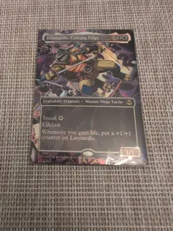 Leonardo, Cutting Edge 211 - NM Showcase Foil - Teenage Mutant Ninja Turtles - M - Image 1
