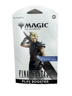 Magic the Gathering Final Fantasy Sleeved Play Booster Pack Cloud Art - Image 1