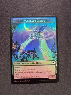 CRAGFLAME // STARSCAPE CLERIC DOUBLE-SIDED TOKEN FOIL - MTG - Schwartz NM/M - Image 1