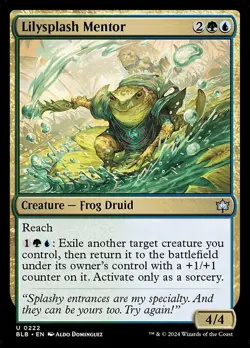x4 NM (Playset) Lilysplash Mentor, MTG, Bloomburrow, Magic the Gathering, 222 - Image 1