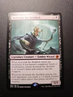 MTG Acererak the Archlich Adventures in the Forgotten Realms 087/281 Regular... - Image 1