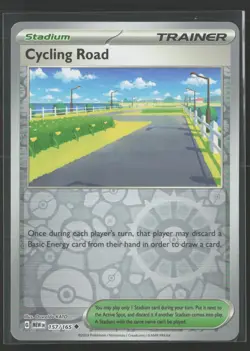 Cycling Road Uncommon SV: Scarlet & Violet 151 157/165 NM Pokemon Reverse Holo - Image 1