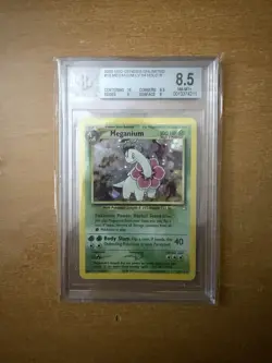 BGS 8.5 Meganium 2000 Neo Genesis - Unlimited 10/111 Holo R Pokemon Card - Image 1