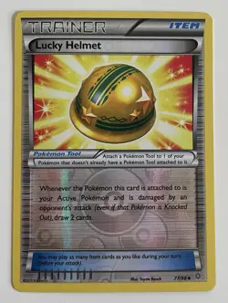 Lucky Helmet 77/98 Pokemon TCG XY Ancient Origins Reverse Holo MP - Image 1