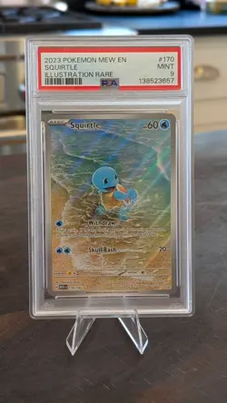 PSA 9 - 2023 Squirtle 170/165 Sv: Scarlet & Violet 151 Holo Pokemon - Image 1
