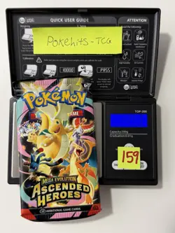 (HEAVY)🔥 22.53g Pokemon TCG Ascended Heroes Booster Pack Factory Sealed✅ - Image 1