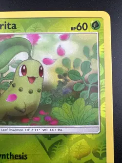 Chikorita 5/214 Pokemon Sun & Moon Lost Thunder Reverse Holo Common - Image 5