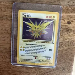 1999 Pokemon Fossil Zapdos Holo PSA 9 - Image 1