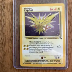 1999 Pokemon Fossil Zapdos Holo PSA 9 - Image 3
