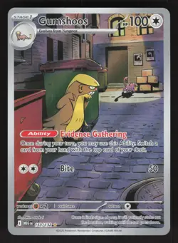 Gumshoos 153/132 Pokemon TCG ME01: Mega Evolution NM - Image 1