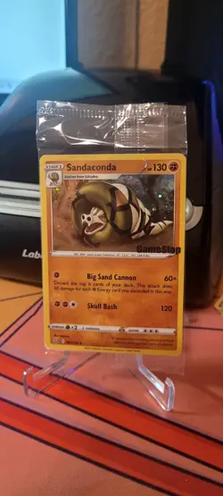 Pokemon TCG Sandaconda 082/163 GameStop Exclusive Stamped Promo Sealed NM/M - Image 1