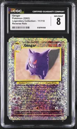 Gengar 2002 Pokemon Legendary Collection Reverse Holo CGC 8 #11 - Image 1