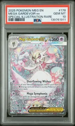 Pokemon TCG Mega Gardevoir ex SIR 178/132 Mega Evolution PSA 10 Gem Mint - Image 1