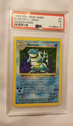 Pokemon Shadowless HOLO Blastoise PSA 5 AND HOLO Alakazam PSA 4 Dual Listing!! - Image 3