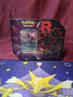 Pokemon TCG Destined Rivals Team Rocket Tin - Nidoking EX - New/Factory-Sealed - Image 1