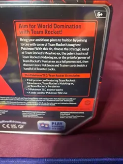 Pokemon TCG Destined Rivals Team Rocket Tin - Nidoking EX - New/Factory-Sealed - Image 4