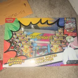 Pokemon Ascended Heroes Premium Poster Collection Box Mega Lucario & Mega Garde… - Image 2