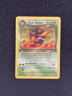 Dark Gloom 36/82 Team Rocket 1st Edition 2000 Pokemon TCG LP - Image 1