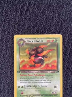 Dark Gloom 36/82 Team Rocket 1st Edition 2000 Pokemon TCG LP - Image 3