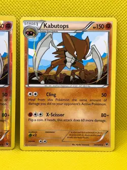 Pokemon Tcg Kabutops 39/124 XY Fates Collide Reverse & Non Holo - Image 3