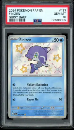 2024 Pokemon Paldean Fates #123 Finizen Shiny rare PSA 10 Gem Mint - Image 1