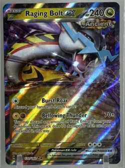 Raging Bolt ex 2024 Pokemon TCC #123/162 Temporal Forces Double Rare Holo - Image 1