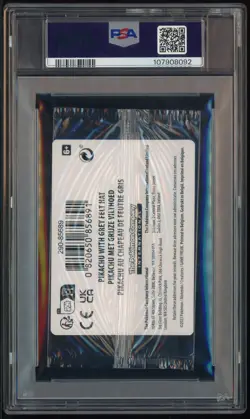 Pokemon Pikachu with Grey Felt hat Van Gogh 085 Graded Sealed Promo PSA 10 - Image 3