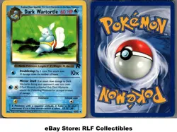 2000 Pokemon, Team Rocket, #46/82 Dark Wartortle, Uncommon - Image 1
