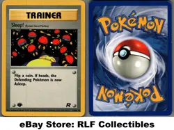 2000 Pokemon, Team Rocket, #79/82 Sleep!, 1st Edition, Common - Image 1