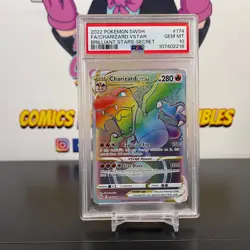 Charizard VStar PSA 10 2022 Pokemon Brilliant Stars Rainbow 174/172 - Image 1