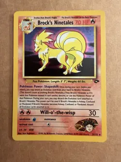 Pokemon Brock's Ninetales Gym Challenge 3/132 Holo Rare 70 HP /MP Unlimited - Image 1