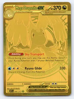 Pokemon TCG: Ascended Heroes - Gold Mega Dragonite EX 295/217 - Image 1