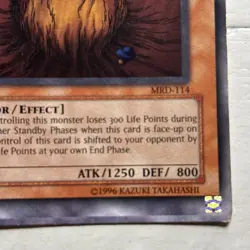 Yu-Gi-Oh Mushroom Man #2 MRD-114 Common Unlimited Edition tcg print error - Image 4