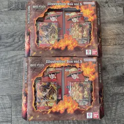 Bandai Namco One Piece Card Game Illustration Box vol.5 x2 Sealed Boxes - Image 1