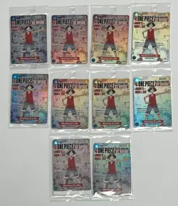 Lot of (10) One Piece Monkey D. Luffy US Voyage College Basketball Promo SEALED - Image 1